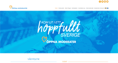 Desktop Screenshot of oppnamoderater.se